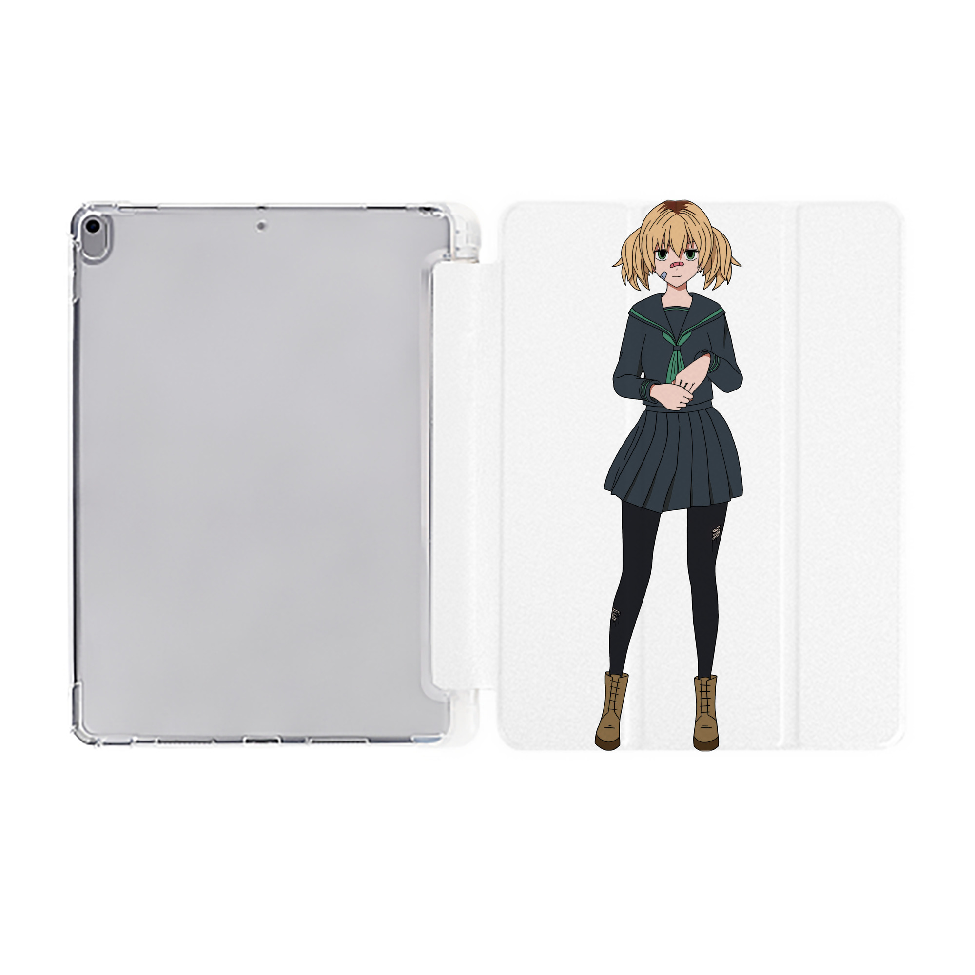 （画像用） 東京リベンジャーズ Tokyo Revengers IPad ケース ペン収納付き 三つ折りスタンド PUレザー×シリコン 対応機種9.5/10.5/10.9インチ
